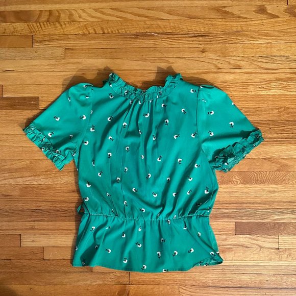 Riley & Rae Eryn Floral Wrap Blouse - Picture 3 of 5